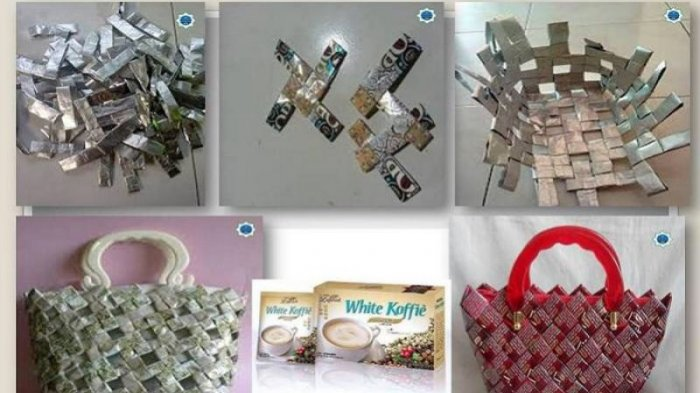 Langkah-Langkah Membuat Tas dari Bungkus Kopi yang Unik